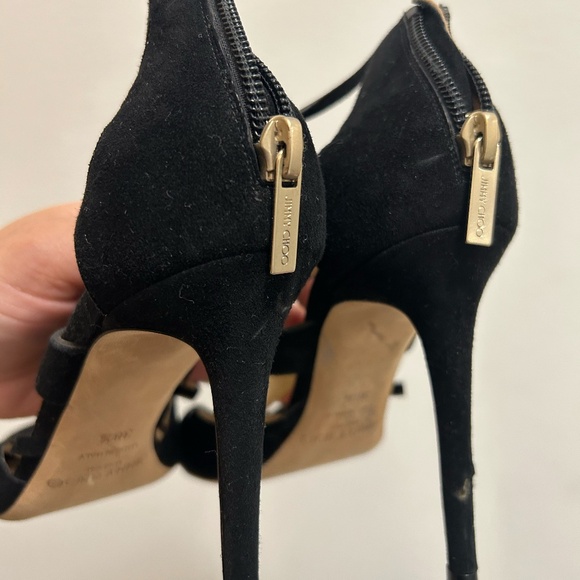 Jimmy Choo Suede Sandal Heels - Picture 8 of 9
